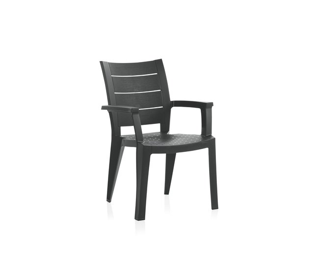 00677677396ed97f78262dc2ec5f9e9654b6c693_125140_01 Solo Por Tiempo Limitado Silla de jardín LEGNO antracita - Conforama