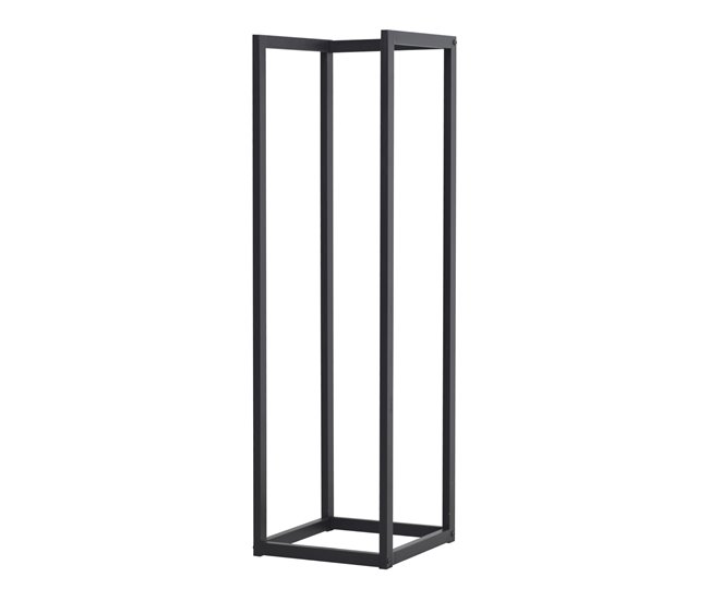 Oferta Flash Soporte para leña Tanum acero 35 x 35 x 120 cm negro [en.casa] - Conforama