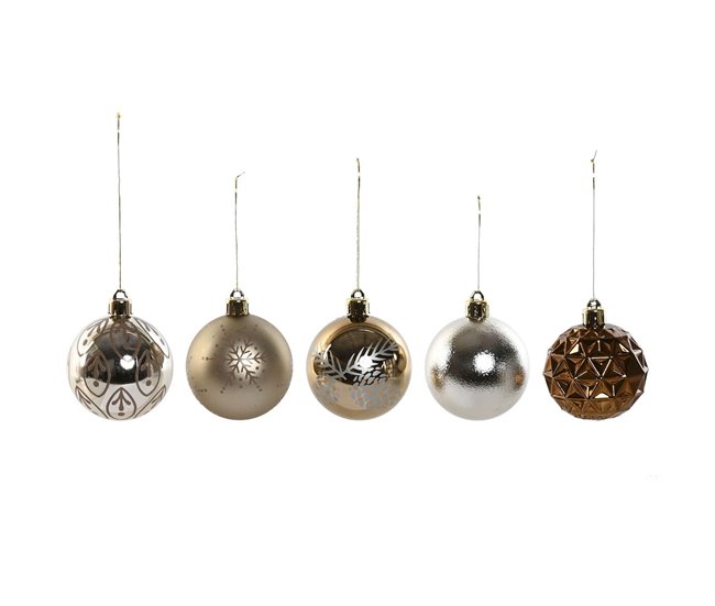 0624a25c1b1a0e582ff9a318b1918591d37ac480_1979ef31b81d4aba8ff188e5af19a8fa Pago Seguro Bolas de Navidad Home ESPRIT Bronce Polietileno 16 x 16 x 26 cm (25 Piezas) - Conforama