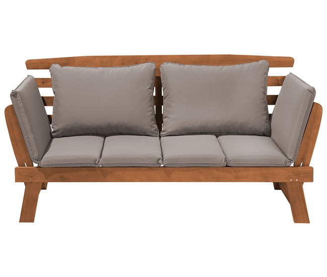 081ff4239749dbc7fadc1a1b5ed34e3dfb66b012_aef54f71bd0a4fd0af446eef6b37d5af Gran Oferta Banco de jardín con cojín PORTICI 210 cm Madera de eucalipto Marrón oscuro/Gris pardo - Conforama