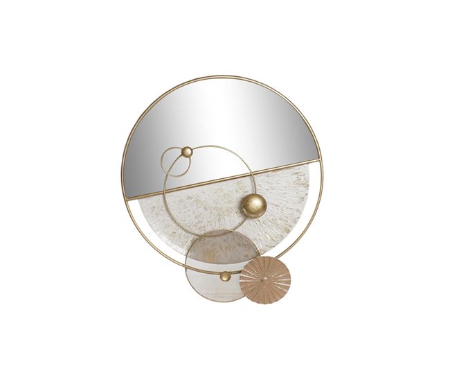 095fe431c4c0739c9b359bddcaad1dfac37ed5ef_f4f5cf35319b4fe5b805fdf2771920e7 Espejo de pared DKD Home Decor Dorado Metal Blanco Moderno (65 x 7,6 x 76 cm) - Conforama Hecho A Mano