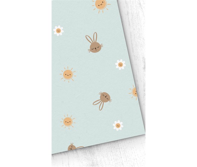 0ac2231e85656aad14a2c34b46270000c5fdf489_f920c98eec4e4497a3f0dafe1ae8f1ee Papel pintado Infantil Conejito Conejito - Verde - 1 rollo 55 x 300 cm - Conforama Popular