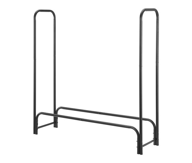 Novedad Soporte para leña Kwethluk acero 124 x 124 x 35 cm acero [casa.pro] - Conforama