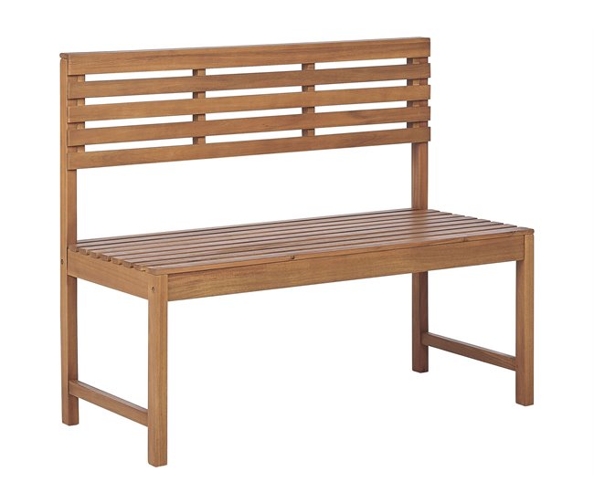 Nueva Colección Banco de jardín TREIA 110 cm Madera de acacia Marrón - Conforama