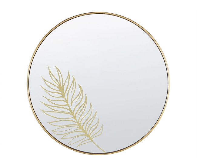 12aa0a369f540ffee9bfbbb3972f62d6e2fc6eb4_a3d1acde62bf44e68527a40f1a934aa9 Espejo SAUVIE 57 cm 57 cm Dorado - Conforama Garantía Incluida