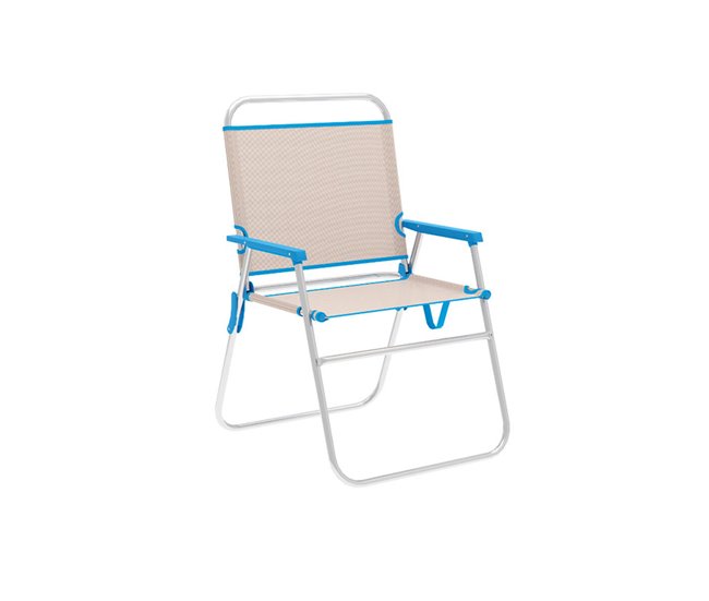 15dce2163cca857a2966d16fb8811040b1022d24_383b3018e7b54897b3061310720f34be Promoción Silla Plegable Marbueno Azul Beige 52 x 80 x 56 cm - Conforama