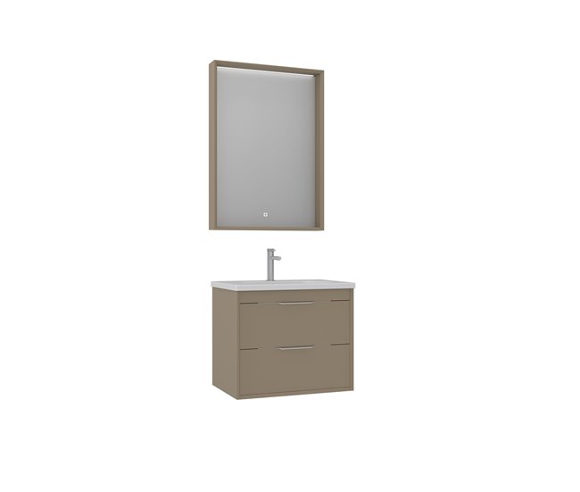15f8b7576abcb0f0436846c7a858174af5a495bc_2dc346ec8d8d4bcfbcfb73864bddecfa Oferta Flash Conjunto de Mueble CLAY de Baño con 1 Cajon con Lavabo y Espejo de 65 cm Color Beig - Conforama