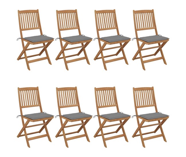 16b2136354798be584baae9c501a6d13f98ea208_6cb6bc6d928e4592ae00a796e792e42c Sillas de jardin plegables 8 unidades madera maciza acacia y cojines - Conforama Mejor Calidad