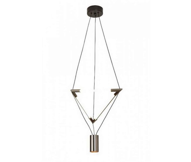 lampara de techo aluminio color negro serie electra 52cm - Conforama Pago Seguro