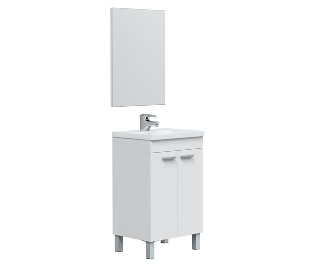 1745e845c39065821d3565656cd5be1fe9606f29_422289664e1e4ab1ab2584dff12daec3 Compra Ahora Mueble baño Levis 2 puertas espejo, sin lavabo, Blanco brillo - Conforama