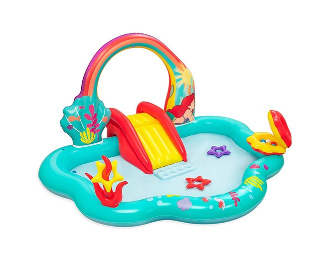 18fc2c662e6a7d1f26c6ffb6025a621f07685f05_46212fdb80f84b05b56e11c87256628f Bestway Piscina Hinchable Parque Juegos Disney Sirenita 221x193x117 cm +2 Años Jardin 91097 - Conforama Envío Exprés