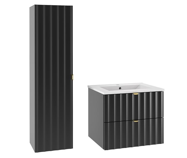 1a7f3c038f91bb4d50b4fa50790430531b786c5b_129c91a3564642f89aedb148f4a1627e Disponible Ahora Conjunto de muebles con lavabo individual encastrado 60cm y columna Lexa Negro - Conforama