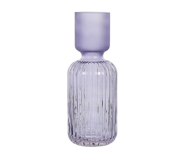 1bf7b4094f813ee4311b56c89f0c06c6c0bd11ab_ecde3906add040e8ad9c1f2af0b1cc8e Bestseller Jarrón para flores TRAGANA Vidrio 31 cm Violeta - Conforama
