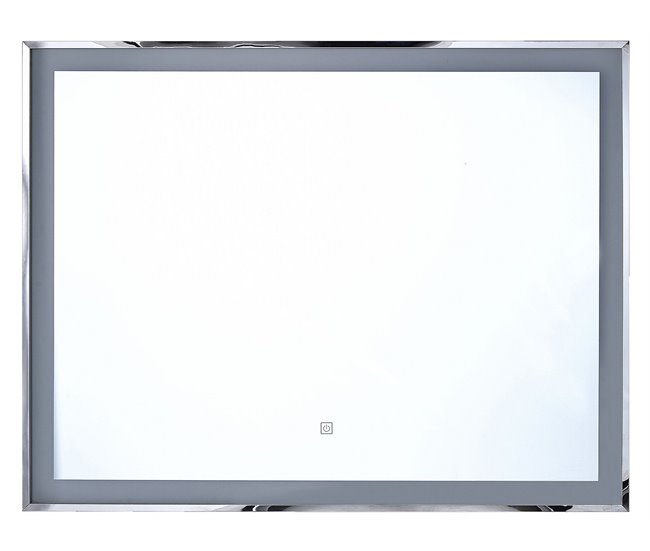 Barato Espejo LED de baño ARGENS 90 cm 70 cm Plateado - Conforama