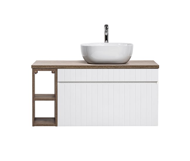 1de750abe0635de2448976c2c6af8abfa517b1ac_5e9be141aca34885a743bd68e9e56aa6 Mueble lavabo individual 100cm 2 nichos Zelie Blanco y Madera - Conforama Directo De Fábrica