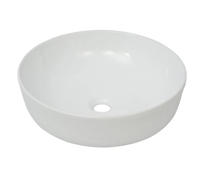 21769903b3bfca8e8e9203447bb1d74615f47a2d_63b29771529a441da476318200d14b3d vidaXL Lavabo redondo de cerámica blanco 41,5x13,5 cm - Conforama Ordena Ya