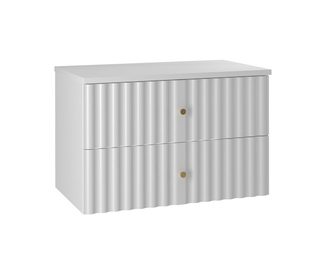 Última Oportunidad Mueble bajo lavabo 80cm encimera Izae Blanco - Conforama