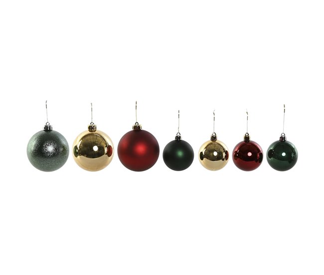 2382cad60dfdf7ec6d6b138348399db1e042ed68_532c8e55ee314cb18231cda5fd46605f Bolas de Navidad Home ESPRIT Rojo Verde Polietileno 25 x 25 x 25 cm (41 Piezas) - Conforama Oferta Flash