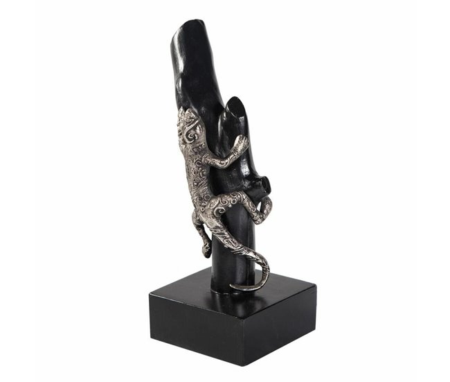 248fdba602e855d738db38872a81827a5a1a232d_3d1667b8b0d647d6b89741b12ac46d52 Figura Decorativa Alexandra House Living Negro Plateado Metal Madera de mango Lagarto 17 x 32 x 13 cm - Conforama Compra Ahora