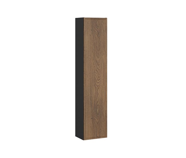 25524890483dc45f728aed99e1b7c1a6c0ad92e0_a0c476114b3643b19ca20cfb7a2715b0 Columna de pared 1 puerta Elena Madera y negro - Conforama Oferta