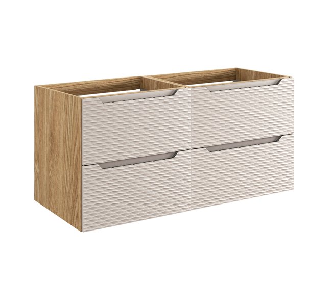 2644dd421614de1af560d8a056e39838509180a9_ce8a2653b5f741508f5c09f80e466eb7 Compra Hoy Mueble bajo lavabo 120cm 4 cajones Elora Beige y madera - Conforama