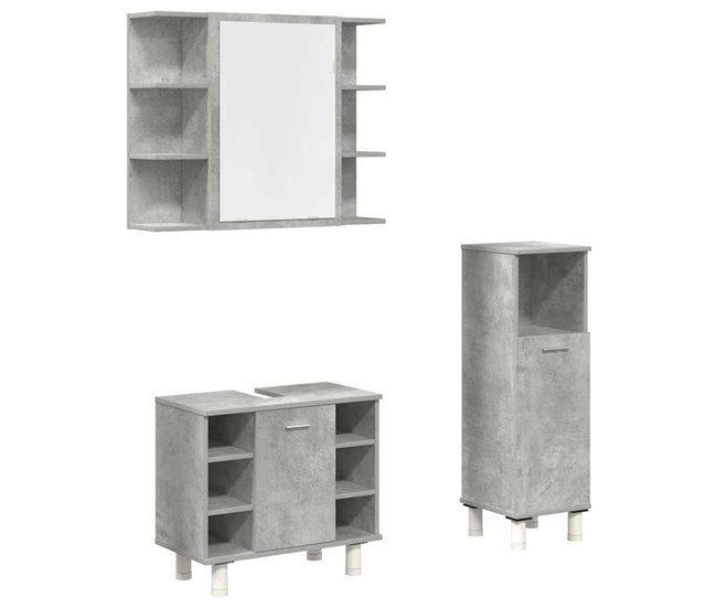269673ebafa07700af2f6277361411cfbb484ee5_2c489a4b6fa747109d58bb15ff8e43b6 vidaXL Set muebles de baño 2 piezas madera contrachapada gris hormigón - Conforama Precio Rebajado