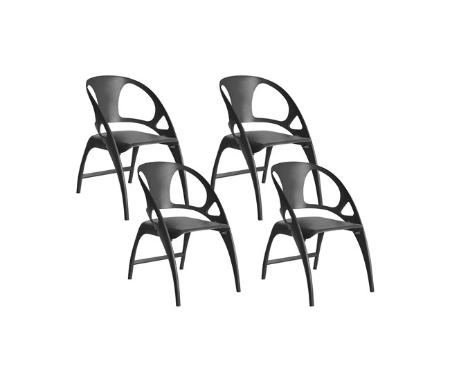 26eaa00d4b72bdb76b76baf23fa231b2ae51e448_62fd6248906140a1948c6fc51896f4f2 Conjunto de 4 sillas de jardín plegable NEMI Gris - Conforama Auténtico
