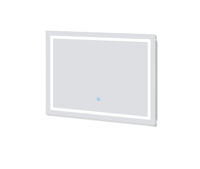Compra Hoy Espejo de baño LED sin cobre 80×60cm＋antivaho＋interruptor táctil - Conforama