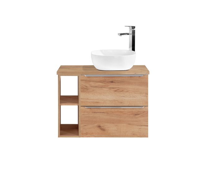 2aecba40f7f9316faf598e4f9a3dbeef30faade3_1c3c0171c2c14c43805f25338ab26345 Mueble lavabo individual 80 cm 2 nichos April Madera - Conforama Imprescindible (Must-Have)