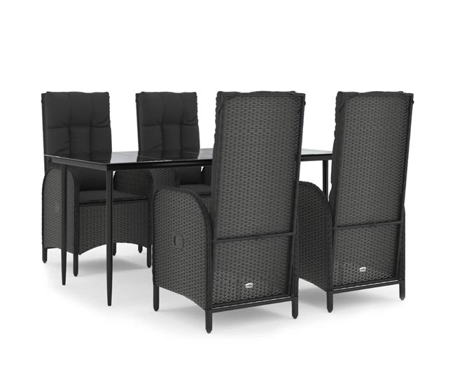 2bac9e3c1199c7af992d4b18cea9916976e98745_b2c2b384e863448097ea6769a8d3febc Set de muebles jardín 5 pzas con cojines ratán sintético negro - Conforama Exclusivo