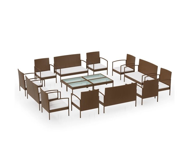 2d137067c0a56197777146fe4f9c3f2103e2860d_76c9c2c07b1e4542a55fc24af1be72ba Muebles de jardín muebles de exterior juego de muebles de 16 piezas con cojines de resina tejida marrón 02_0015877 - Conforama Envío Internacional