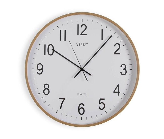 2dc9049f79b36b1ffe55460c8ea9aced092f05c8_0663e333f76344538ad1ae4e7c428000 Reloj de Pared Versa Plástico Cuarzo Madera MDF 5,2 x 50 x 50 cm - Conforama Envío Inmediato
