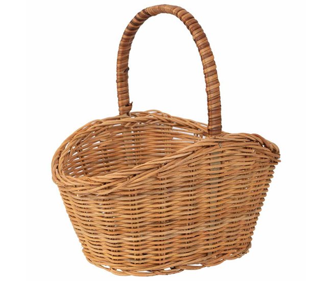 Marca Reconocida Cesta oval de medula marrón 25x17x13-25 - Conforama