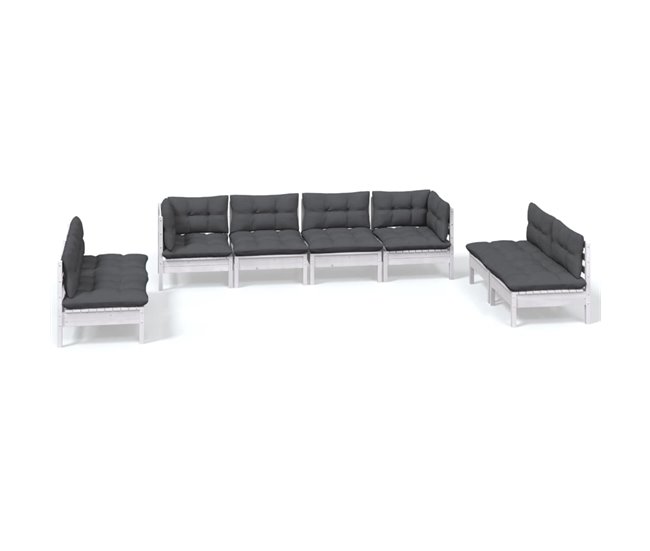 311c6196ea657bcdfa4127dc60cd657a605140dc_72f12b304b684840be73dd1f61214e03 Muebles de jardín 8 piezas con cojines madera maciza de pino - Conforama Novedad