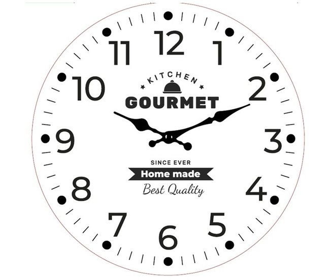 31b87d547a30cfa3c72316e33ea5fad2b39cbc60_2e982a1a628d4573b7111bdfa54eefc8 Ordenar Ahora Mismo Reloj de Pared Versa Gourmet Madera 4 x 30 x 30 cm - Conforama