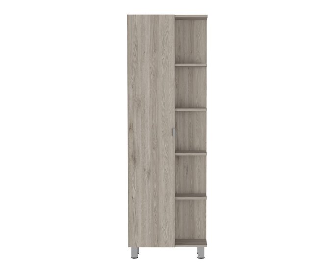 323fd59908c7e855fa86daf6eb15cf5da1c71b24_ae0f4938cec44d3db437dcef8c076049 Más Vendido Mueble Alto de Baño Urano, con 5 estantes, 158 CM A X 51,2 CM AN X 21,5 CM P, Ceniza - Conforama
