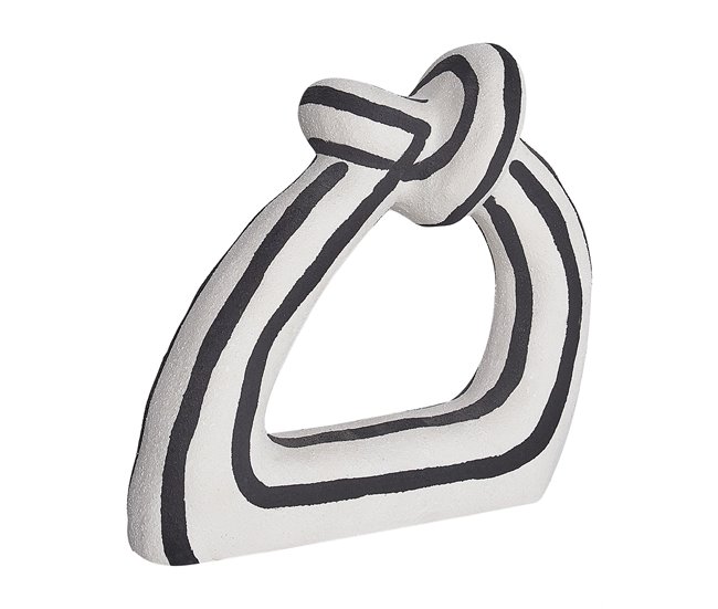 Figura decorativa ZANDER Gres Negro/Blanco - Conforama Edición Limitada