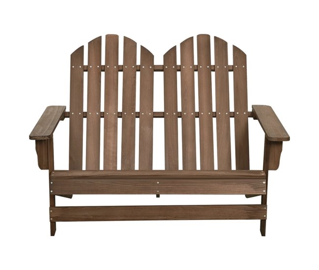 Otomana Adirondack de jardin 2 plazas madera de abeto blanco - Conforama Compra Hoy