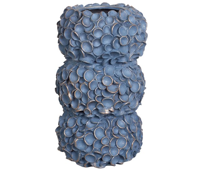 Oferta De Temporada Jarrón para flores MUZAKI Cerámica 52 cm Azul - Conforama