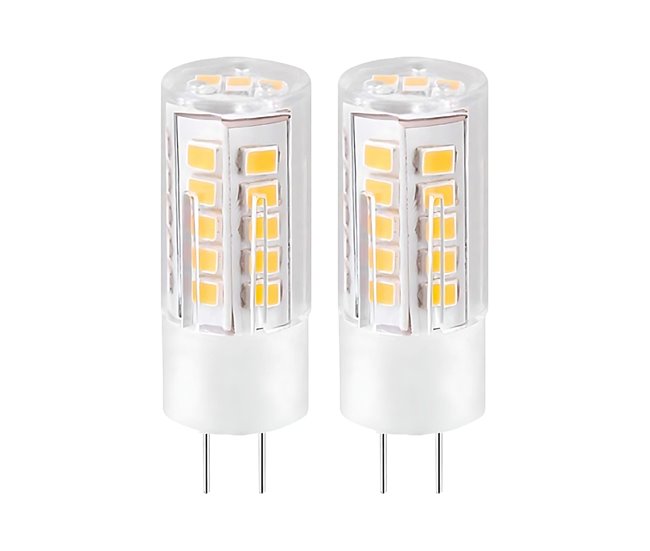 37ba52acb05747400e70801bd400db08d552c6c2_edce0b3fcf1a4aa78580369c9ffc0c0f Pack 2 Bombillas LED Bipin G4 3W Equi.25W 249lm 3000K 25000H 7hSevenOn - Conforama Comprar En Línea