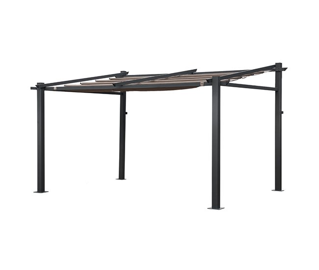 38a6fe1ef2f1b1b236425601a6adc39e9fa376fc_f12691e51b22467faadf4805a1d0297a Nueva Colección Pérgola mural 3 × 4m FRÉJUS beige - estructura de aluminio - Conforama