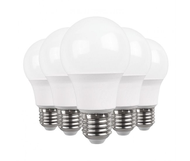 Precio Reducido Pack 5 Bombillas LED Estándar E27 9W Equi.60W 806lm 3000K 15000H Primer Leader - Conforama
