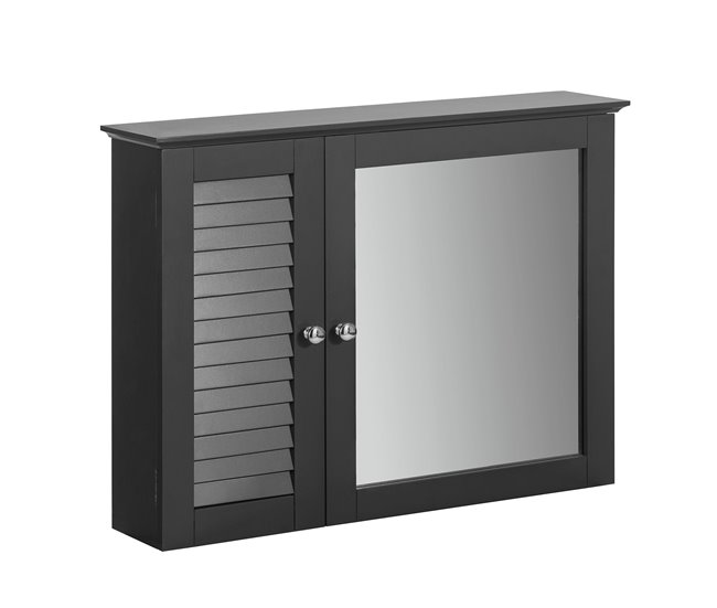 Alta Calidad Mueble de Pared con Espejo Armario Suspendido con Puerta Medidas: 65x15x49cm BZR55-DG SoBuy - Conforama