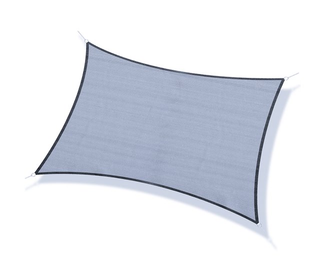 3a621c37e3af6c9edd6c77a4c483a8c21c5635b5_a2bbf09e9c994b53a58918edbb8f05dc Outsunny Toldo Vela de Sombra Rectangular 4x3 m Toldo de Terraza Protección Rayos UV con Bolsa de Transporte Anillo de Acero Inoxidable y Cuerdas para Jardín Patio Gris - Conforama Últimas Unidades