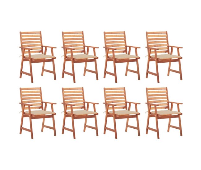 3b5622362be1fa998f53789b7b512020fd351859_06cf9036053d43bd8d912692f87c8286 Rebajas Sillas comedor de jardin y cojines 8 unidades madera maciza acacia - Conforama