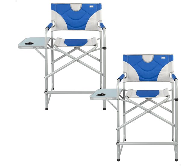 Pack 2 sillas de director plegables altura XL Aktive - Conforama Certificado