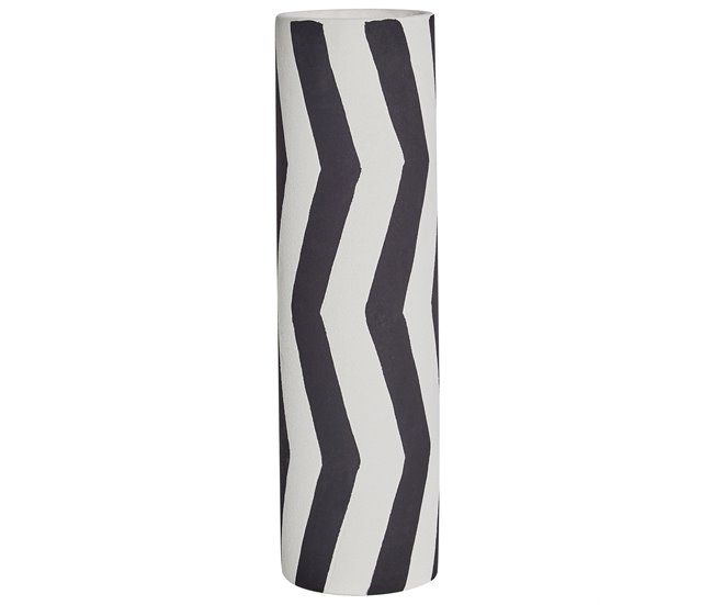 Original Jarrón para flores GOBY Gres 40 cm Blanco - Conforama