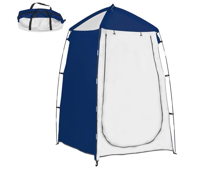 4044522f1d544322792ef57b931a9f95f8ba09e5_1008bbf0e8c9498d96cd43acb69dbe9d Outsunny Tienda de Ducha Camping Portátil UV25+ Tienda de Privacidad Tienda Instantánea para Baño Vestuario Cambiador Inodoro con Ventana Bolsillo y Bolsa de Transporte 123x121x198 cm Azul - Conforama Solo Hoy