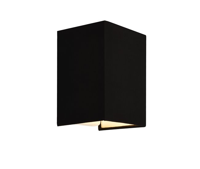 No Te Lo Pierdas Lámpara de Pared Schwerin- 20 x 16 x 13 cm - Diseño moderno - Tela - Negro [lux.pro] - Conforama