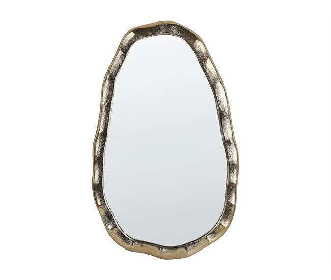 Precio De Fábrica Espejo DAMOH 32 cm 50 cm Metal Dorado - Conforama